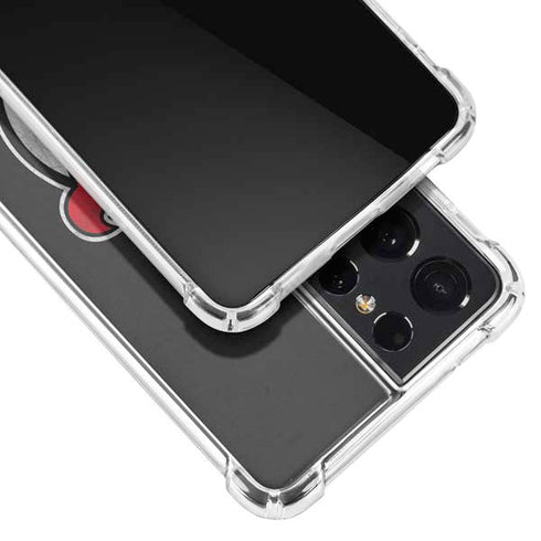 NHL New Jersey Devils Distressed Galaxy S21 Ultra 5G Clear Case