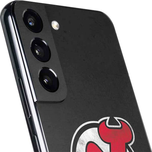 NHL New Jersey Devils Distressed Galaxy S22 Skin