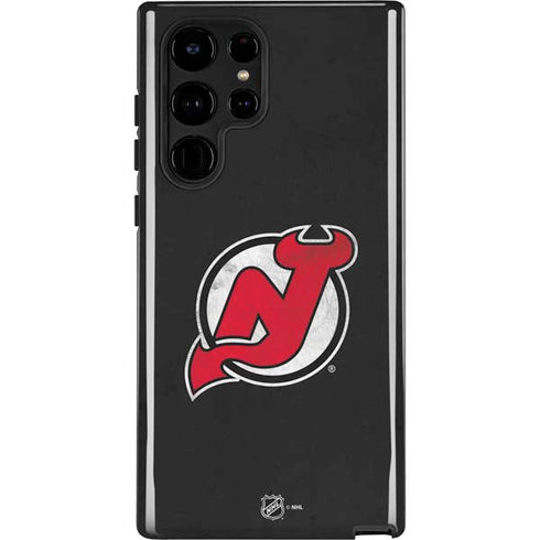 NHL New Jersey Devils Distressed Galaxy S22 Ultra Pro Case