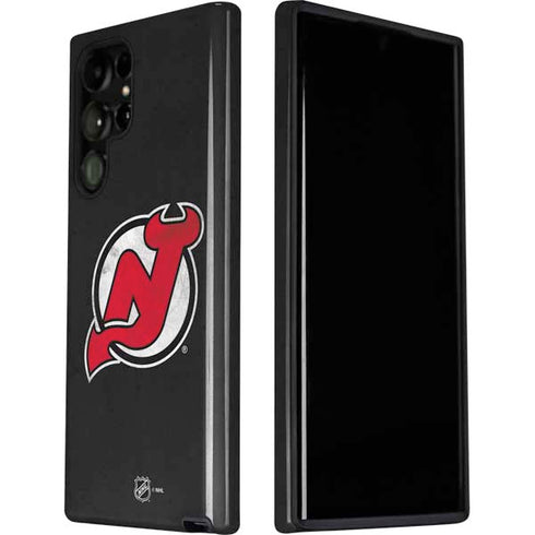 NHL New Jersey Devils Distressed Galaxy S22 Ultra Pro Case