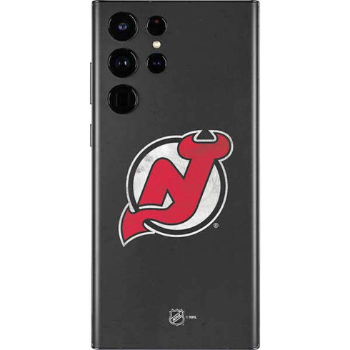 NHL New Jersey Devils Distressed Galaxy S22 Ultra Skin
