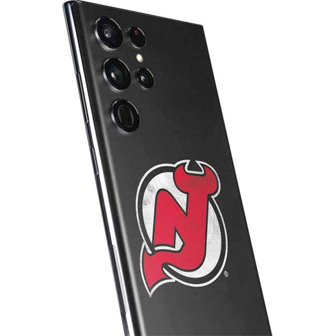 NHL New Jersey Devils Distressed Galaxy S22 Ultra Skin