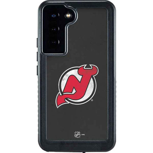 NHL New Jersey Devils Distressed Galaxy S23 Plus Waterproof Case