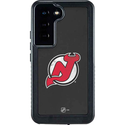 NHL New Jersey Devils Distressed Galaxy S23 Waterproof Case