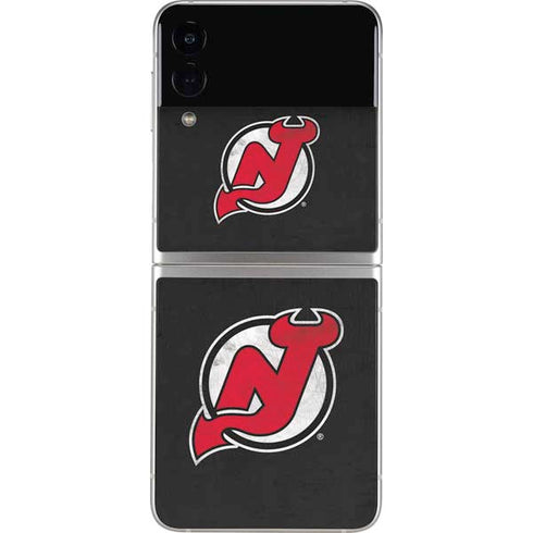 NHL New Jersey Devils Distressed Galaxy Z Flip4 5G Skin