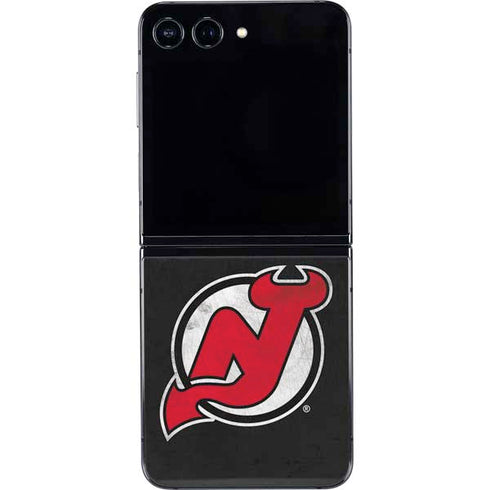 NHL New Jersey Devils Distressed Galaxy Z Flip5 5G Skin