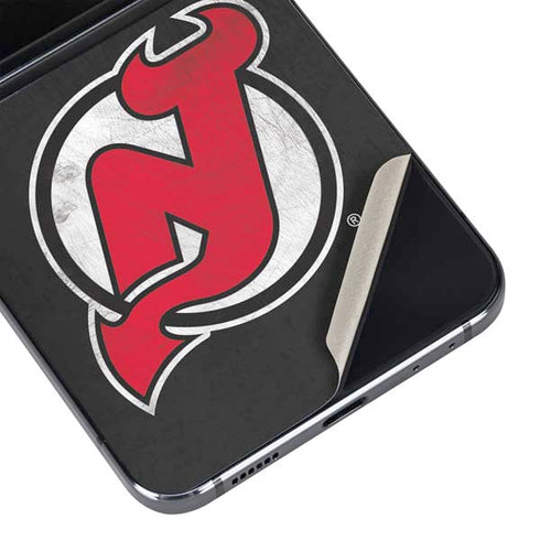 NHL New Jersey Devils Distressed Galaxy Z Flip5 5G Skin