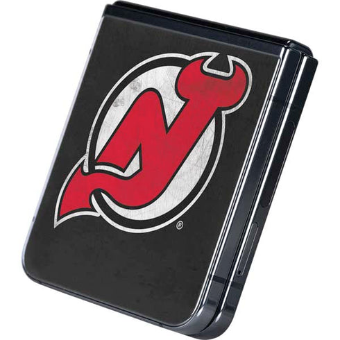 NHL New Jersey Devils Distressed Galaxy Z Flip5 5G Skin