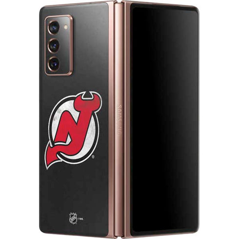 NHL New Jersey Devils Distressed Galaxy Z Fold2 5G Skin
