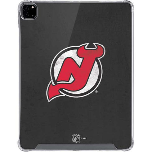 NHL New Jersey Devils Distressed iPad Pro 12.9in (2020) Clear Case