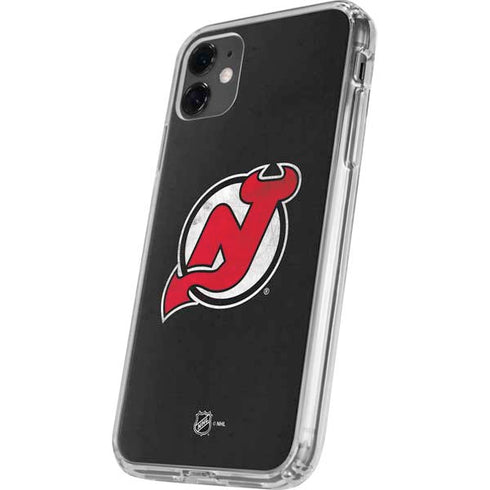 NHL New Jersey Devils Distressed iPhone 11 Clear Case
