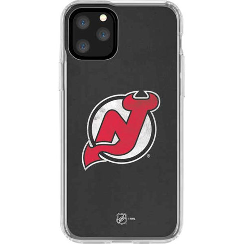NHL New Jersey Devils Distressed iPhone 11 Pro Clear Case