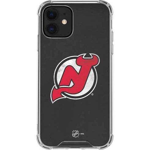 NHL New Jersey Devils Distressed iPhone 12 Mini Clear Case