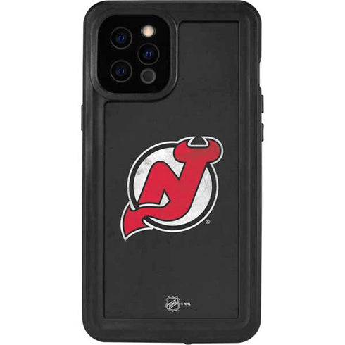 NHL New Jersey Devils Distressed iPhone 12 Pro Max Waterproof Case