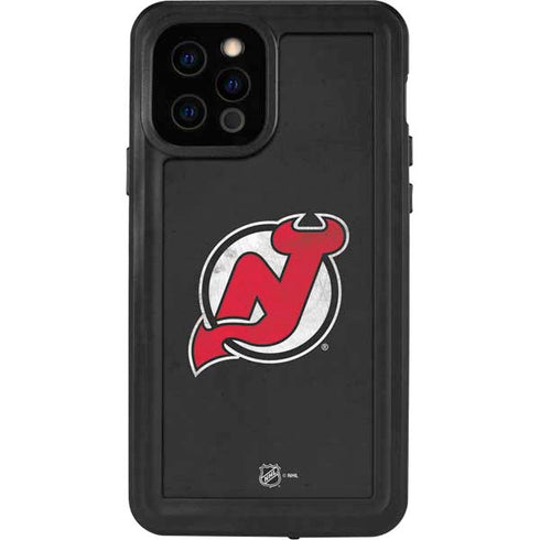 NHL New Jersey Devils Distressed iPhone 12 Pro Waterproof Case