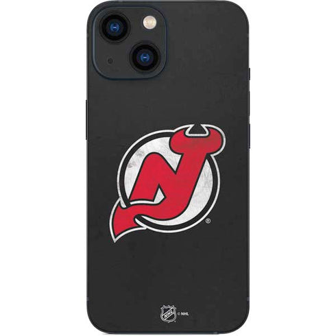 NHL New Jersey Devils Distressed iPhone 13 Mini Skin