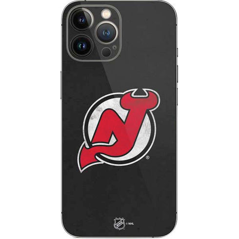 NHL New Jersey Devils Distressed iPhone 13 Pro Max Skin