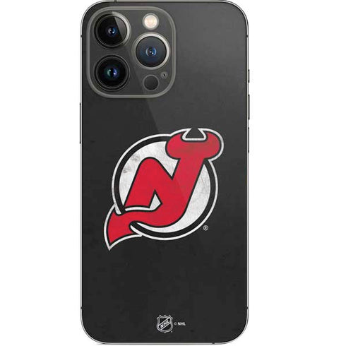 NHL New Jersey Devils Distressed iPhone 13 Pro Skin