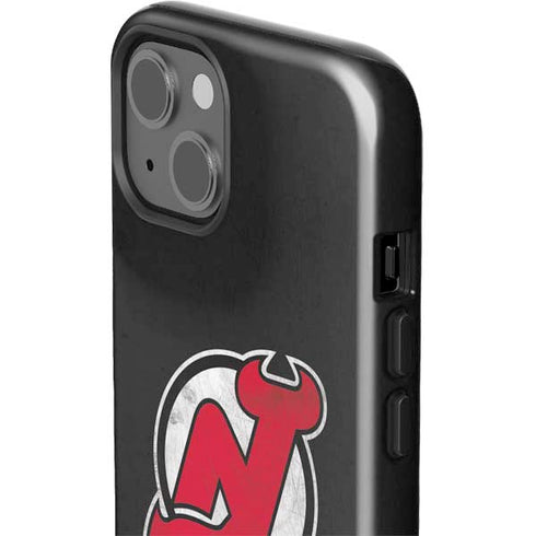 NHL New Jersey Devils Distressed iPhone 15 Plus Impact Case
