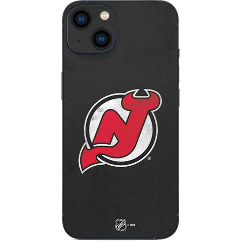 NHL New Jersey Devils Distressed iPhone 14 Plus Skin