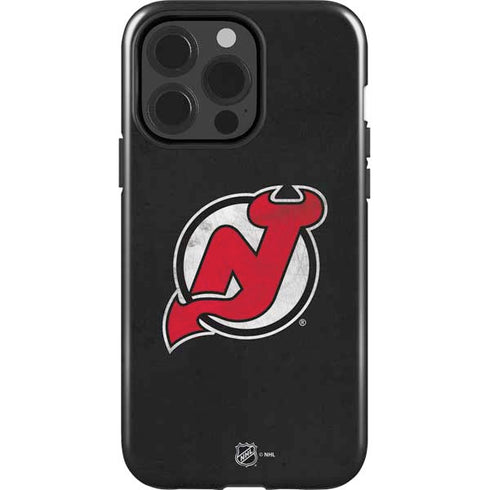NHL New Jersey Devils Distressed iPhone 15 Pro Impact Case