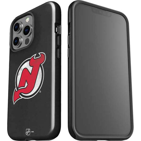 NHL New Jersey Devils Distressed iPhone 14 Pro Impact Case