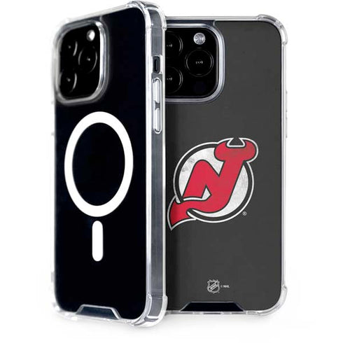 NHL New Jersey Devils Distressed iPhone 14 Pro Max MagSafe Case