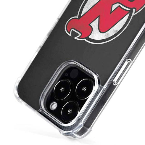 NHL New Jersey Devils Distressed iPhone 15 Pro Max MagSafe Case