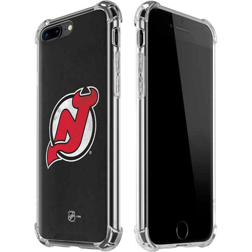 NHL New Jersey Devils Distressed iPhone 7/8 Plus Clear Case