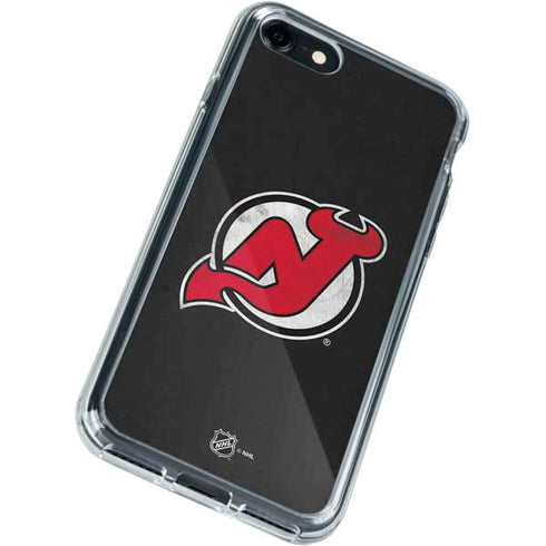 NHL New Jersey Devils Distressed iPhone SE (2nd & 3rd Gen) Clear Case