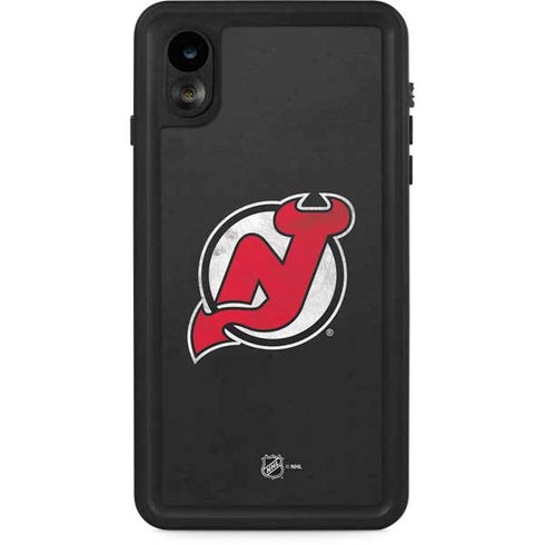 NHL New Jersey Devils Distressed iPhone XR Waterproof Case