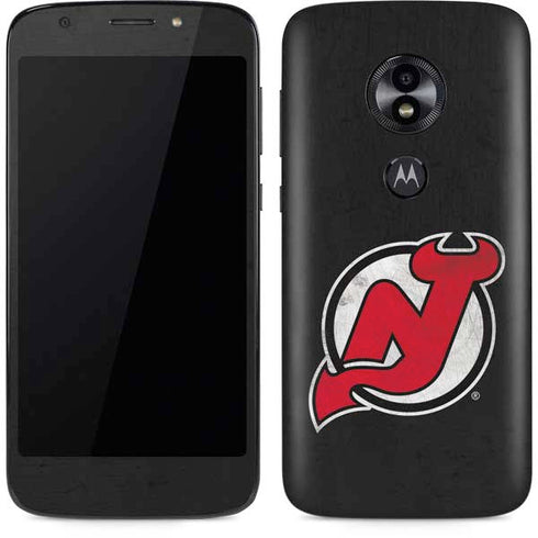 NHL New Jersey Devils Distressed Moto E5 Play Skin