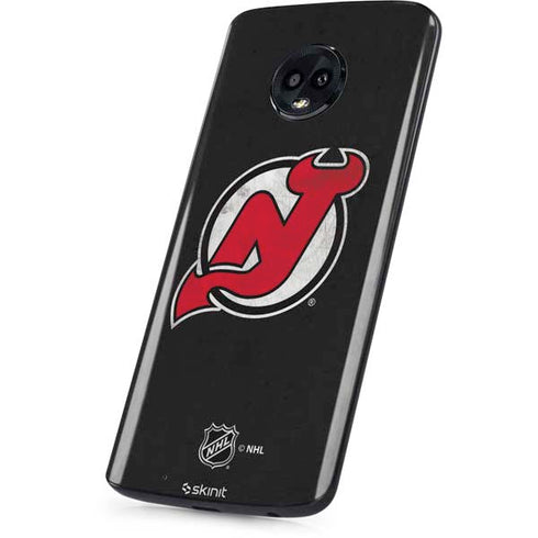 NHL New Jersey Devils Distressed Moto G6 Skin