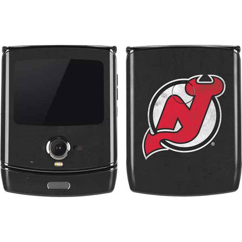 NHL New Jersey Devils Distressed Motorola RAZR Skin