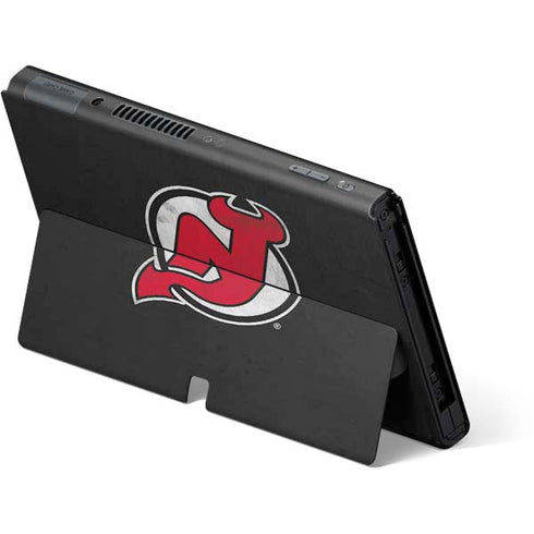 NHL New Jersey Devils Distressed Nintendo Switch OLED (2021) Skin