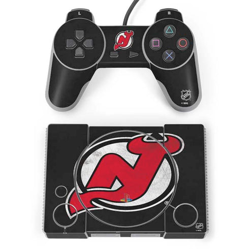 NHL New Jersey Devils Distressed PlayStation Classic Bundle Skin