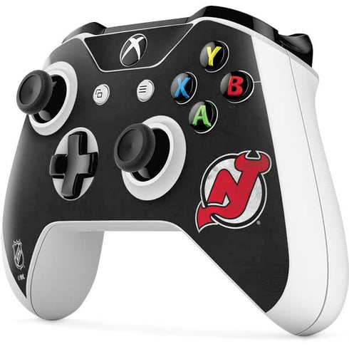 NHL New Jersey Devils Distressed Xbox One S All-Digital Edition Bundle Skin