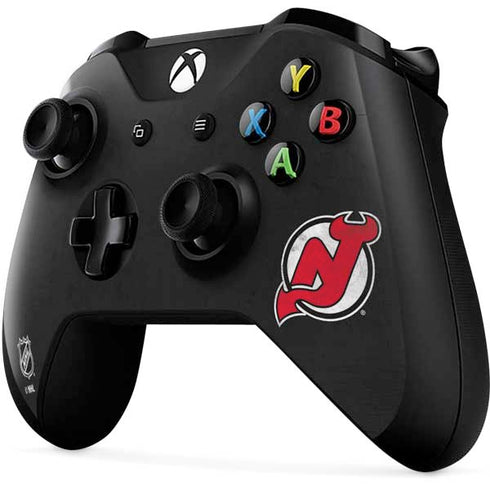 NHL New Jersey Devils Distressed Xbox One X Controller Skin