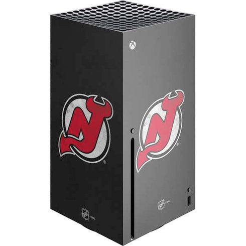 NHL New Jersey Devils Distressed Xbox Series X Console Skin