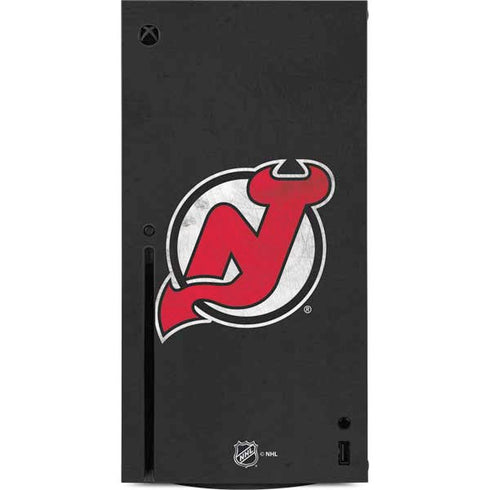 NHL New Jersey Devils Distressed Xbox Series X Console Skin