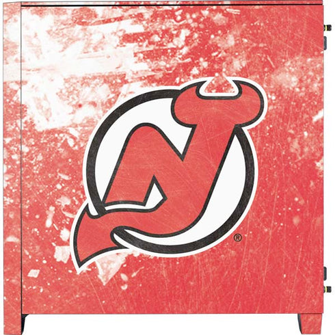 NHL New Jersey Devils Frozen Corsair 4000D Tempered Glass Mid-Tower ATX Case Skin