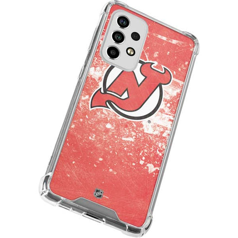 NHL New Jersey Devils Frozen Galaxy A53 5G Clear Case