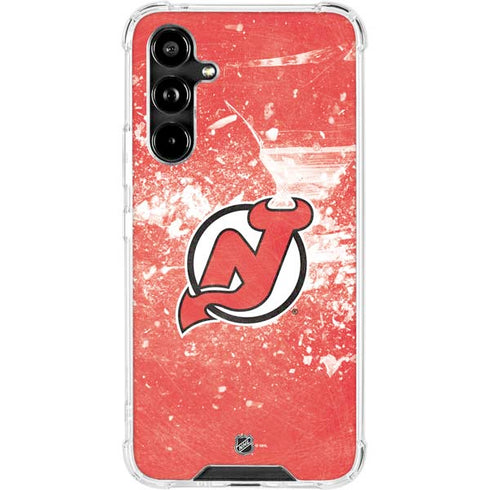 NHL New Jersey Devils Frozen Galaxy A54 5G Clear Case