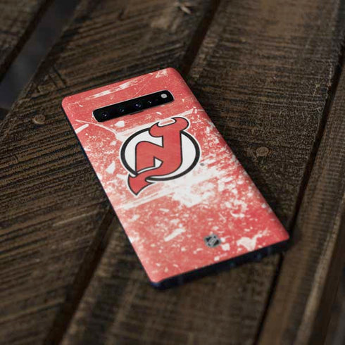 NHL New Jersey Devils Frozen Galaxy S10 Plus Skin