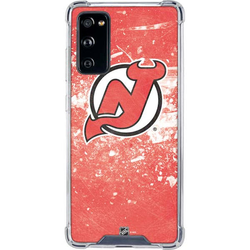 NHL New Jersey Devils Frozen Galaxy S20 FE Clear Case