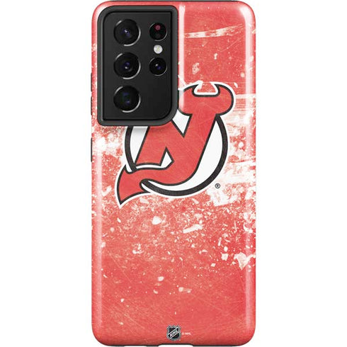 NHL New Jersey Devils Frozen Galaxy S21 Ultra 5G Pro Case