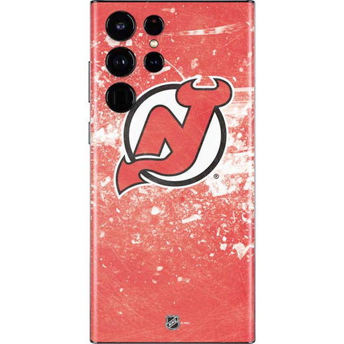 NHL New Jersey Devils Frozen Galaxy S22 Ultra Skin