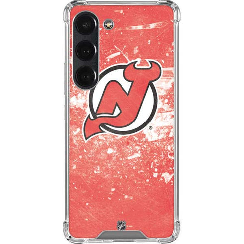 NHL New Jersey Devils Frozen Galaxy S23 Clear Case