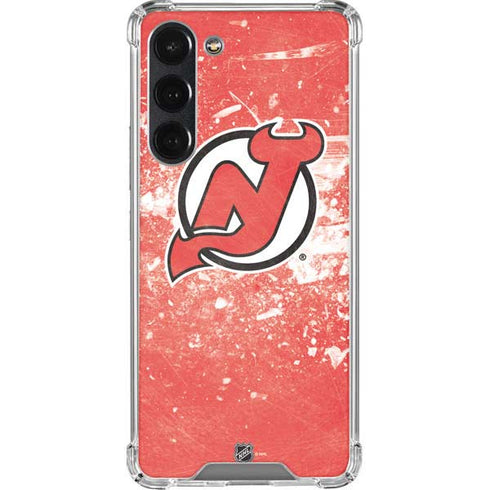 NHL New Jersey Devils Frozen Galaxy S23 Plus Clear Case
