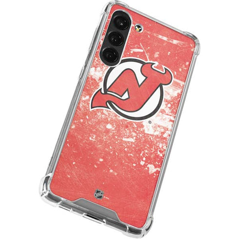 NHL New Jersey Devils Frozen Galaxy S23 Plus Clear Case